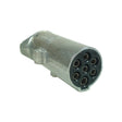 MP122B 24n 7 Pin Aluminium Plug — 122B