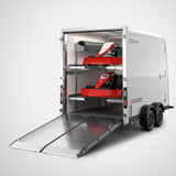 Brian James Box Van Trailer 600-3518-27-2-12-B 3.5m x 1.8m 2700 Kg Split Ramp Door