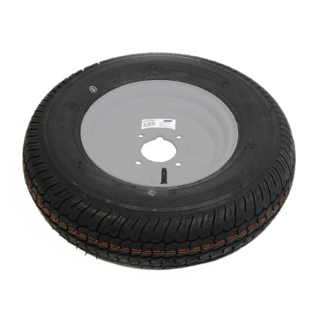 MP21645 145x10" Wheel & Tyre 6 Ply 4 Stud 375kg Silver — 21645
