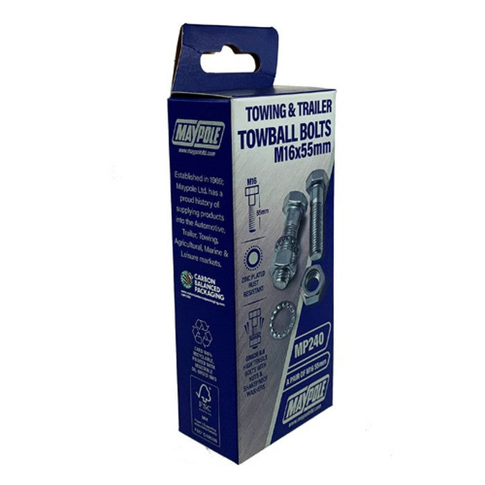 MP240 High Tensile (8.8) Nuts & Bolts M16 X 55mm — 240