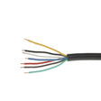 MP318 100m Roll 6x0.5mm²+1x0.65mm² 7 Core Black Cable — 318