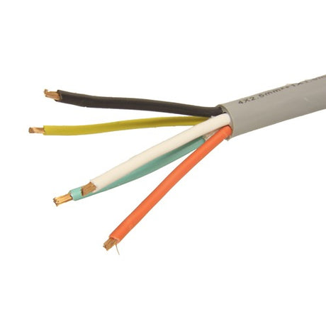MP3295 100m Roll 1x1.5mm²+4x2.5mm² 5 Core Grey Auxiliary Cable — 3295
