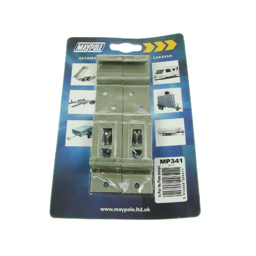 MP341 Number Plate Clamps Display Packed — 341