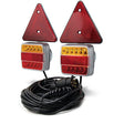 MP44952 12v Led Magnetic Lighting Pod 1.8m Curly Cable, 6m Trailer Cable & Triangles — 44952