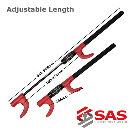 SAS Combi Steering Wheel Lock