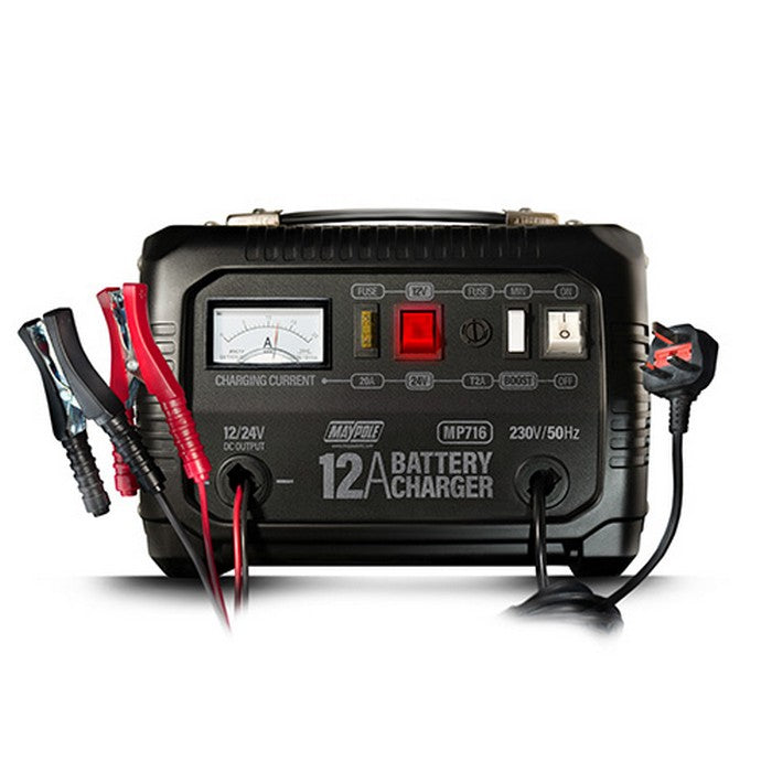 MP716 12a 12v/24v Metal Cased Battery Charger — 716