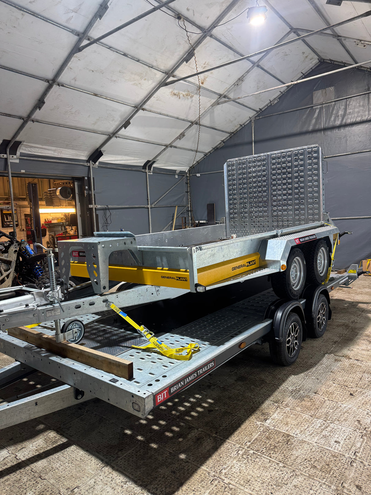 Brian James General Plant Digger Trailer 551-3117-35-2-13 3.1m x 1.7m 10ft x 5ft 3500kg