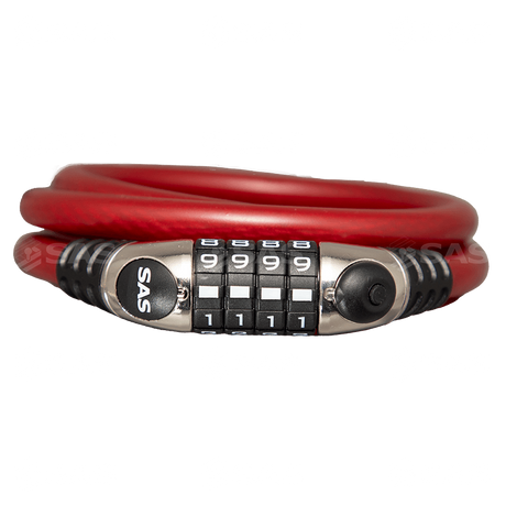 SAS Combi 1800 x 12mm Steel Braided Security Cable with Combi Lock