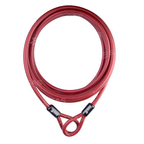 SAS 12mm Steel Braided Security Cable – Double Loop