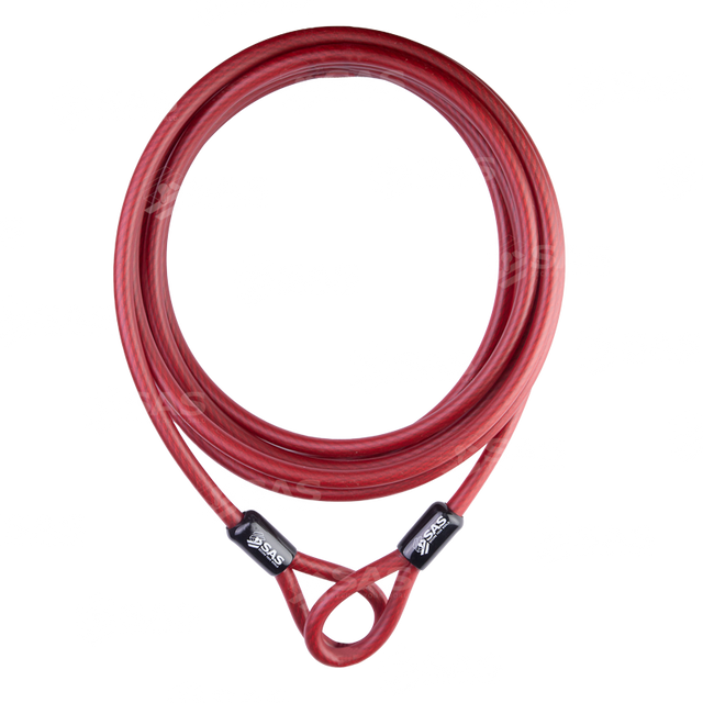 SAS 12mm Steel Braided Security Cable – Double Loop