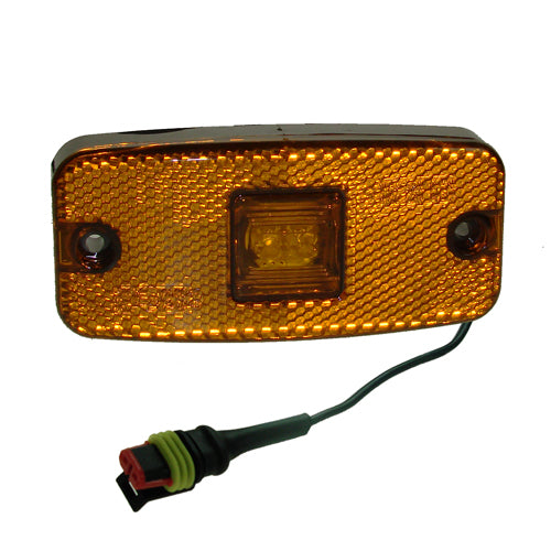 MP8575BSP 10-30v Led Amber Side Marker Lamp + Superseal Plug — 8575BSP