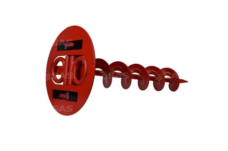 SAS Twin Shackle ScrewIn Security Ground Anchor Auger Style (500mm)