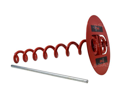 SAS Twin Shackle ScrewIn Security Ground Anchor Corkscrew Style (400mm)