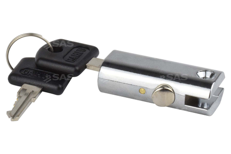 SAS Keyed Alike Replacement Oval Barrel Lock for SAS HD1, Trailer Clamp, and Supaclamp
