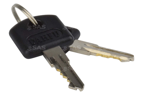 SAS Keyed Alike Replacement Oval Barrel Lock for SAS HD1, Trailer Clamp, and Supaclamp