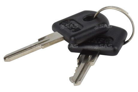 SAS Keyed Alike Replacement Oval Barrel Lock for SAS HD1, Trailer Clamp, and Supaclamp