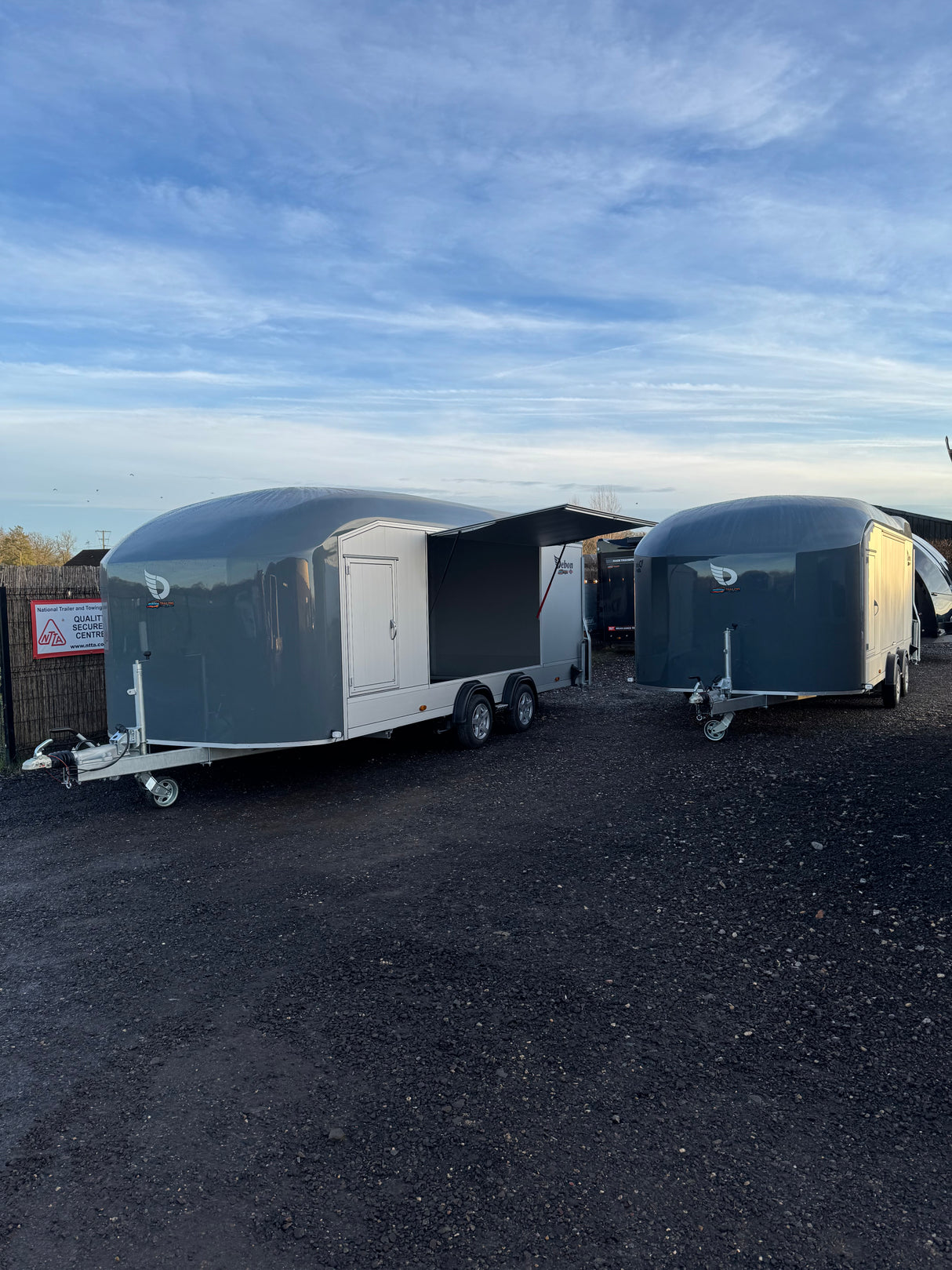 Debon Roadster C2000 Box Van Enclosed Car Transporter Trailer Grey