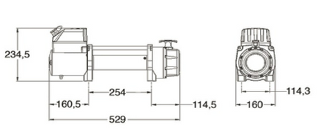 11500 lbs 12v Electric Winch Synthetic Rope