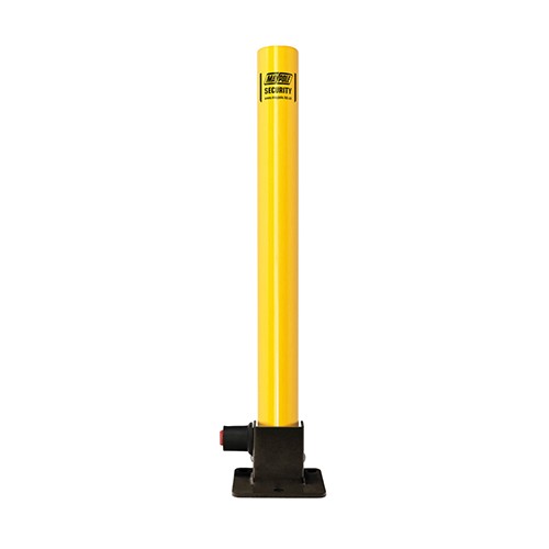 MP9733 Fold Down Security Post With Integral Lock — 9733