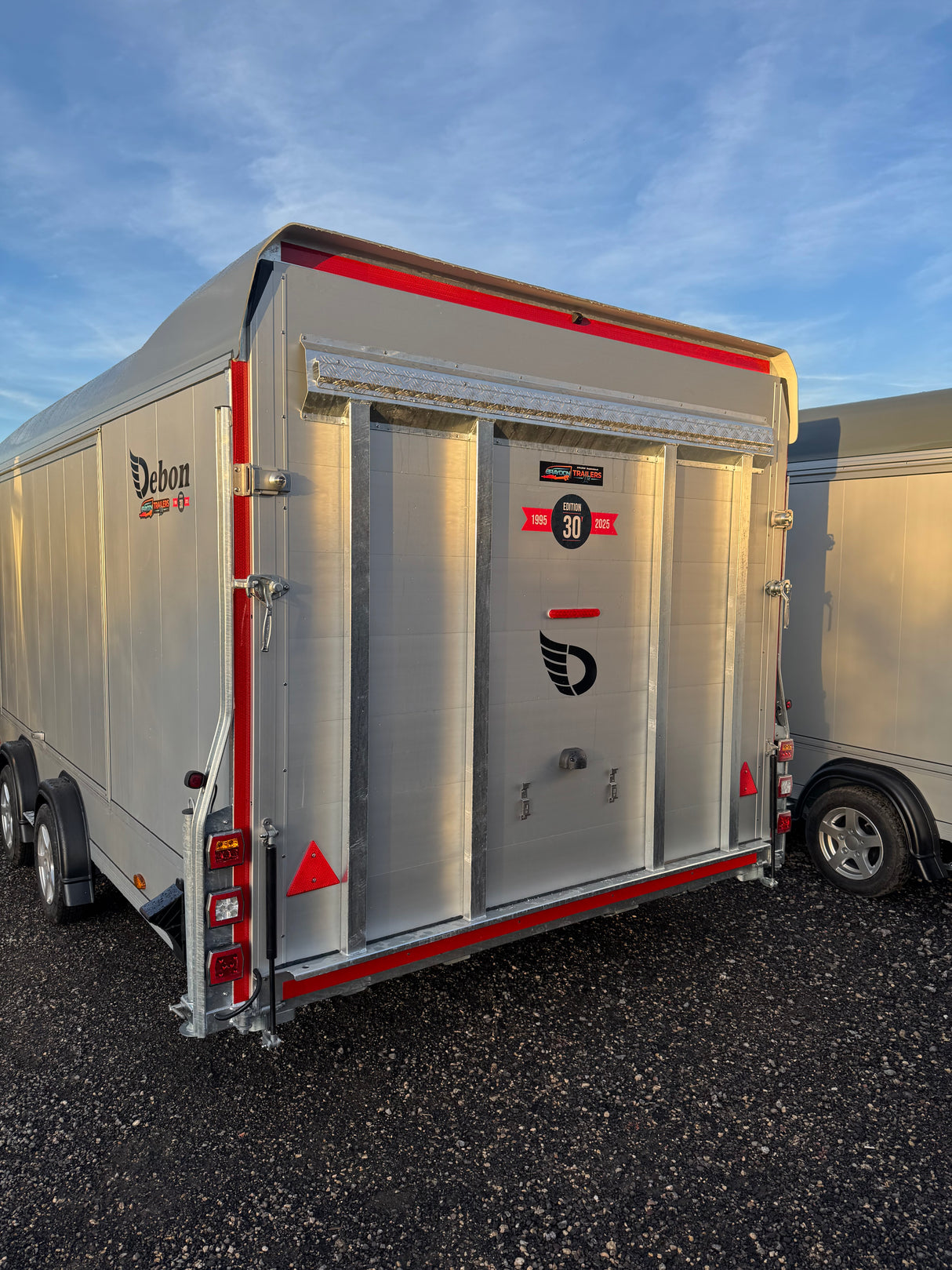 Debon Roadster C2000 Box Van Enclosed Car Transporter Trailer Grey
