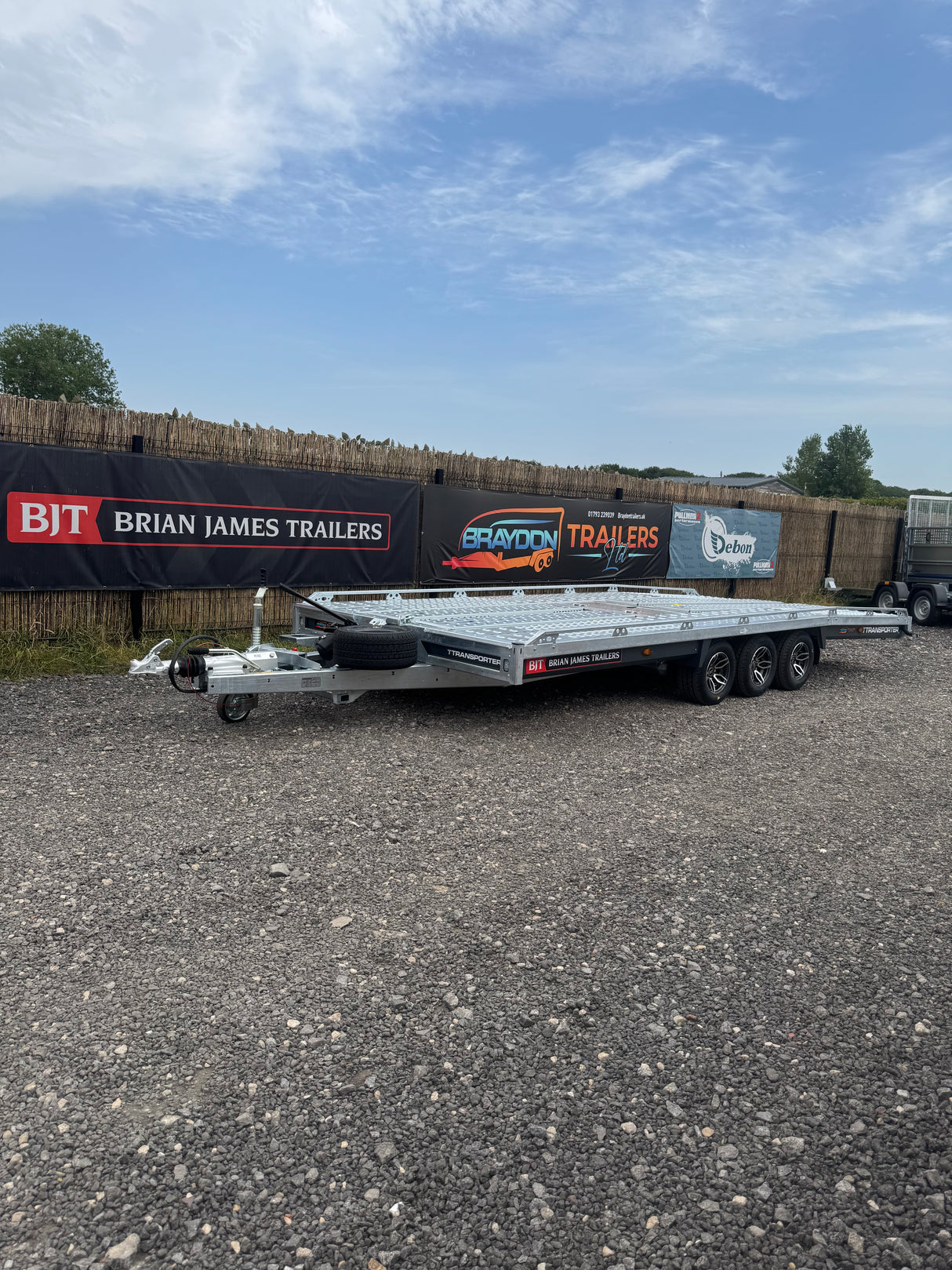 Brian James T6 T Transporter Car Trailer, 5.0m x 2.24m, 3.5t, 10in wheels, 3 Axle - 231-5022-35-3-10