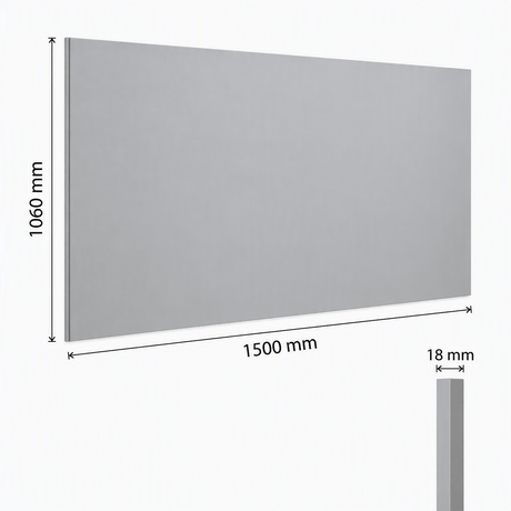 Front Ramp Plywood Panel -18x1500x1060mm in Light Grey – CZ000244