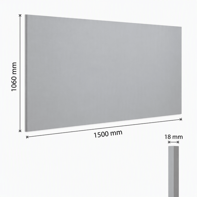 Front Ramp Plywood Panel -18x1500x1060mm in Light Grey – CZ000244
