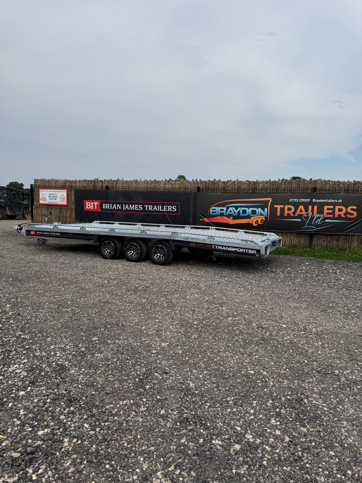 Brian James T6 T Transporter Car Trailer, 5.0m x 2.24m, 3.5t, 10in wheels, 3 Axle - 231-5022-35-3-10
