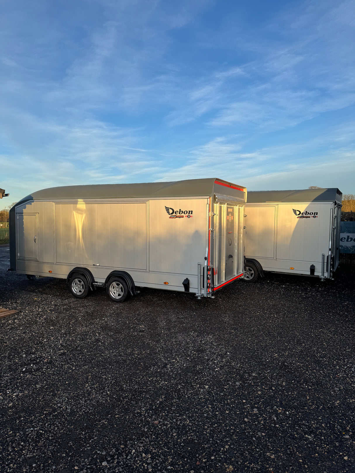 Debon Roadster C2000 Box Van Enclosed Car Transporter Trailer Grey