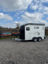 Cheval Liberte MAXI 2 Diagonal Loading Large Double Horse Trailer Herringbone With Built-in Tack Room