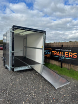 Brian James Box Van Trailer 600-3518-27-2-12-B 3.5m x 1.8m 2700 Kg Split Ramp Door