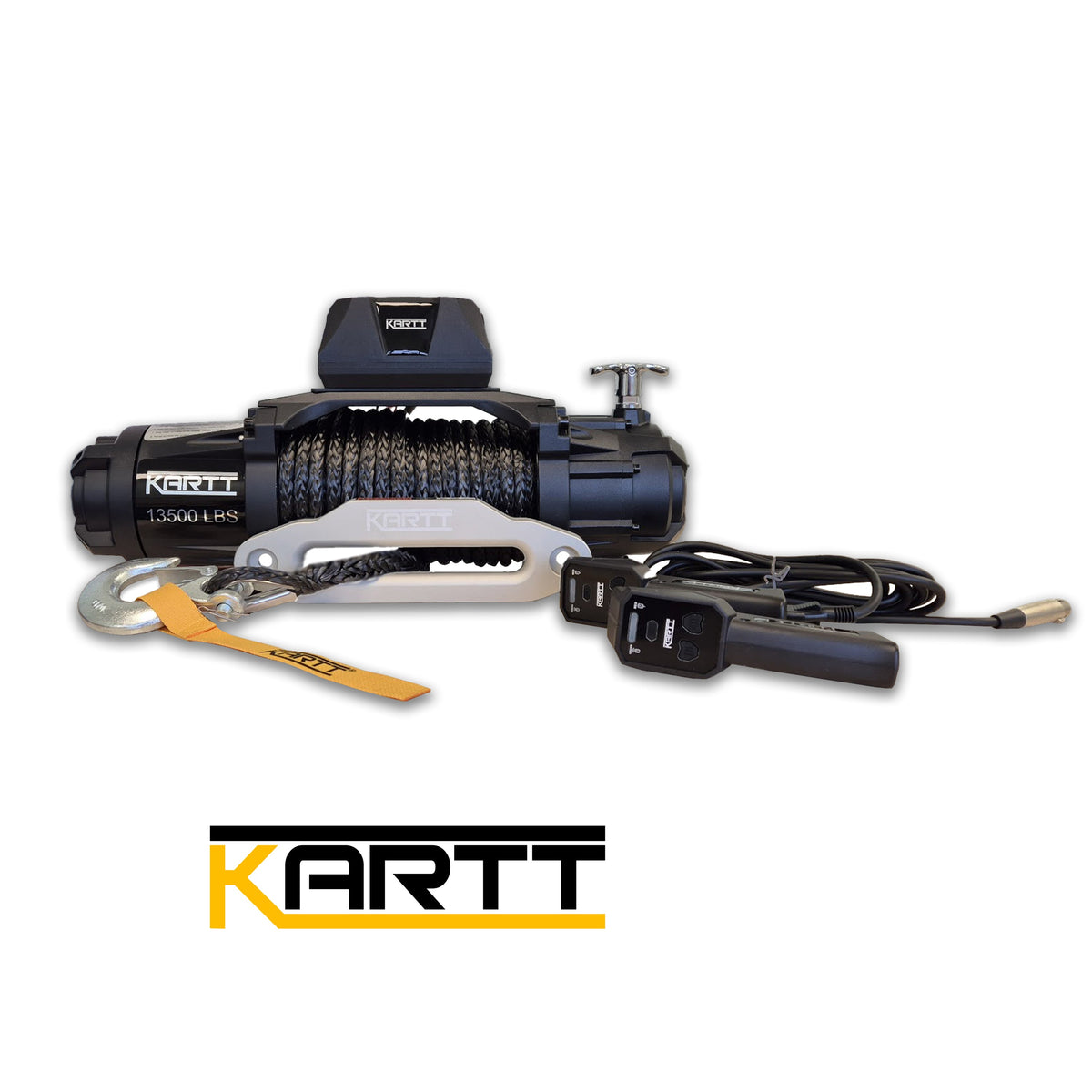 13500 lbs 12v Electric Winch Synthetic EN Certified