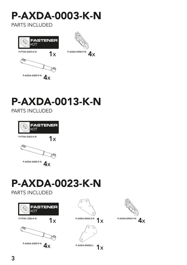 Brian James P-AXDA-0013-K-N manufacturer technical illustration