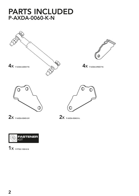 Brian James P-AXDA-0060-K-N manufacturer technical illustration