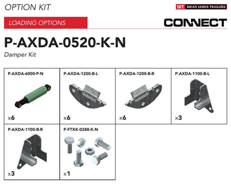Brian James P-AXDA-0520-K-N manufacturer kit illustration