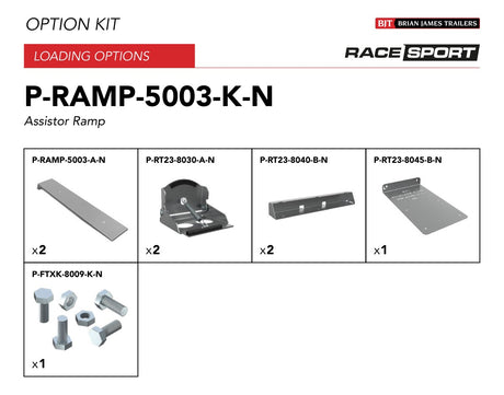Brian James P-RAMP-5003-K-N kit contents and manufacturer part numbers