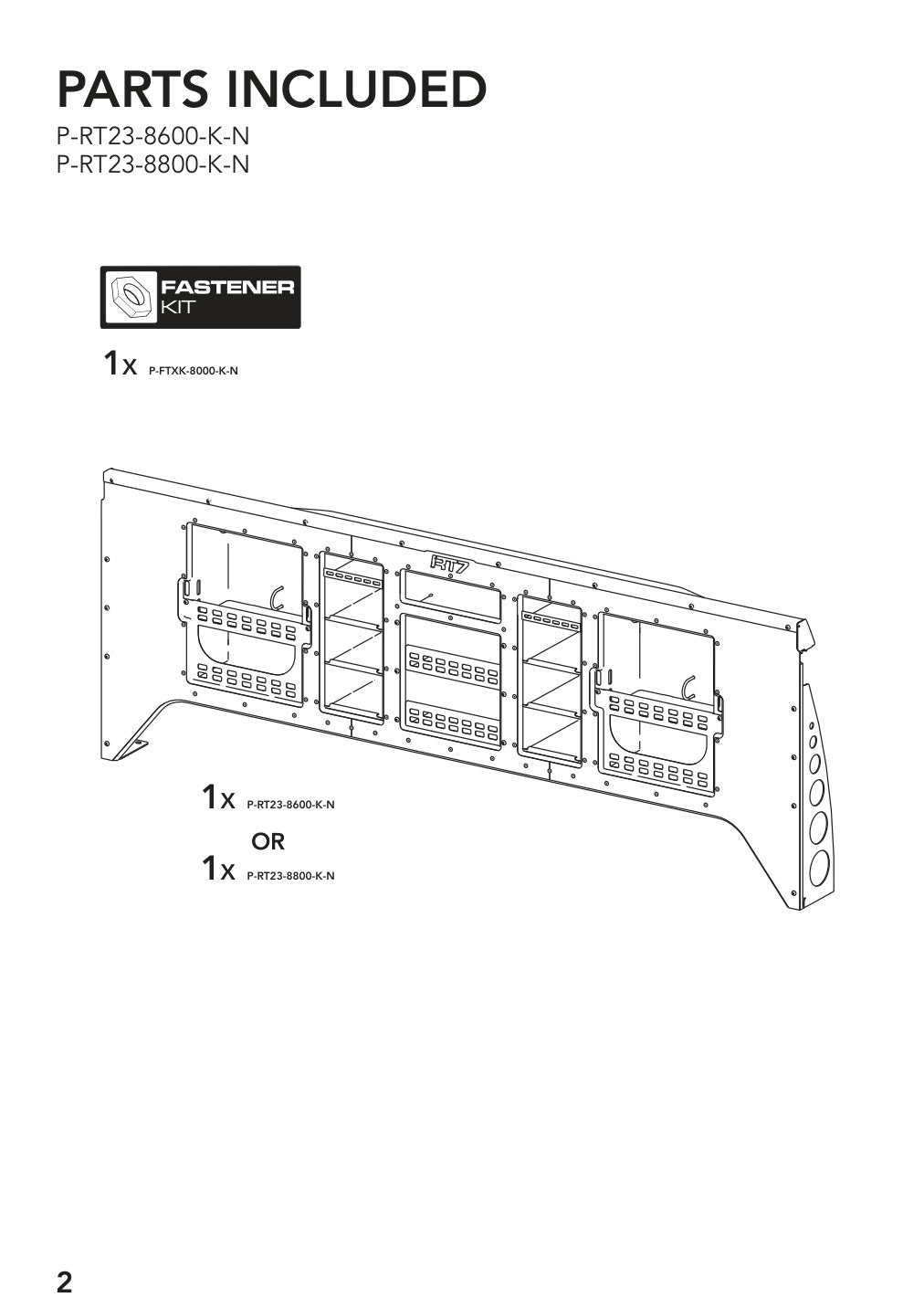 Brian James P-RT23-8800-K-N manufacturer technical illustration