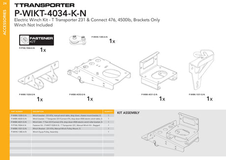 Brian James P-WIKT-4034-K-N manufacturer kit illustration