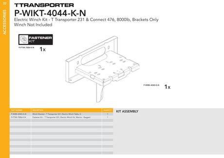 Brian James P-WIKT-4044-K-N manufacturer kit illustration
