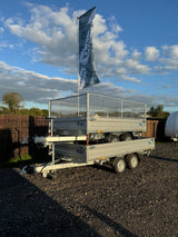 Debon Tipper Trailer PW2.4 Twin Axle 3 Way Electric Tip 2600kg 3.0m x 1.8m 10'x 6'