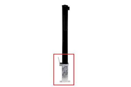 SAS Base for Concrete in Removable Security Post