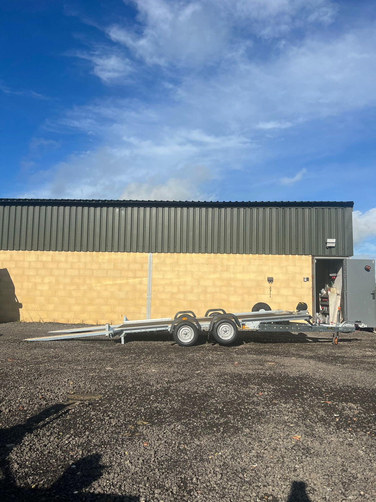 Woodford Widebody WBT101 14’x6’6” Tilt with ramps Car Transporter Trailer