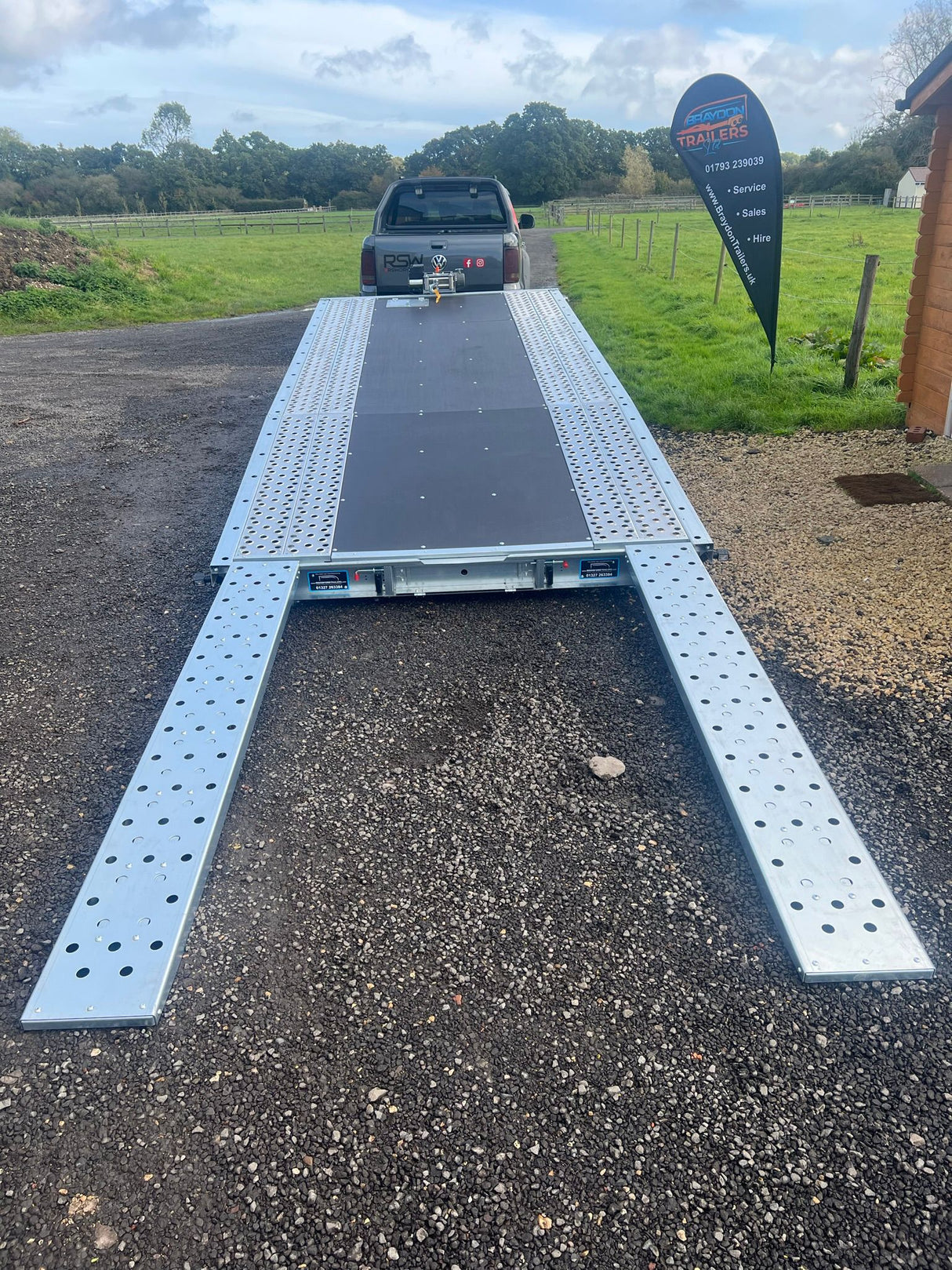 Woodford Auto Cruiser AC1835003 18’x7’3″ 5500 x 2220mm 3500kg Tilt Bed Car Transporter Trailer With Electric Winch