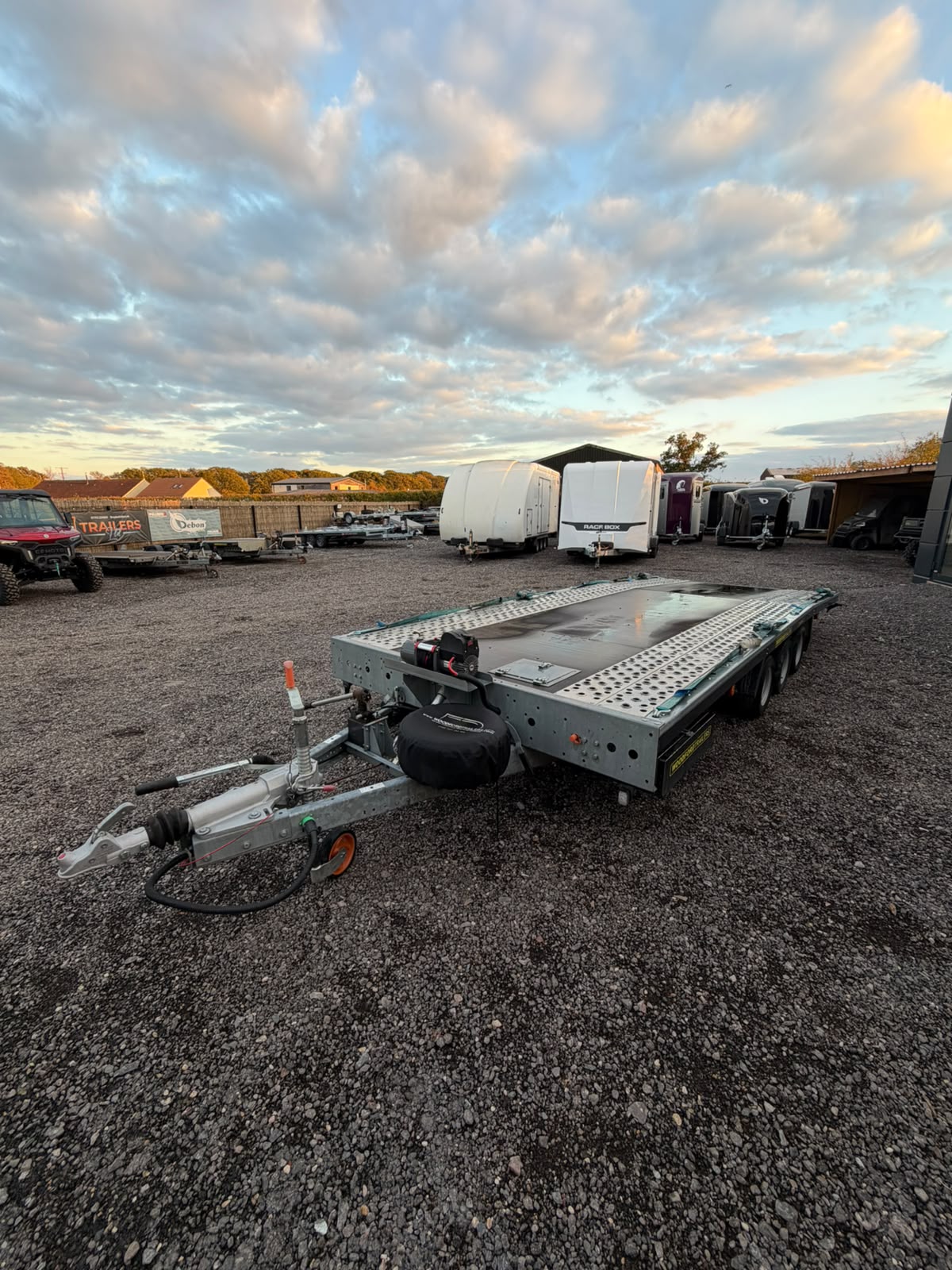 2024 Woodford AC1835003 Auto Cruiser 18' x 7'3" (5500mm x 2220mm) Tri Axle Tilt Winch