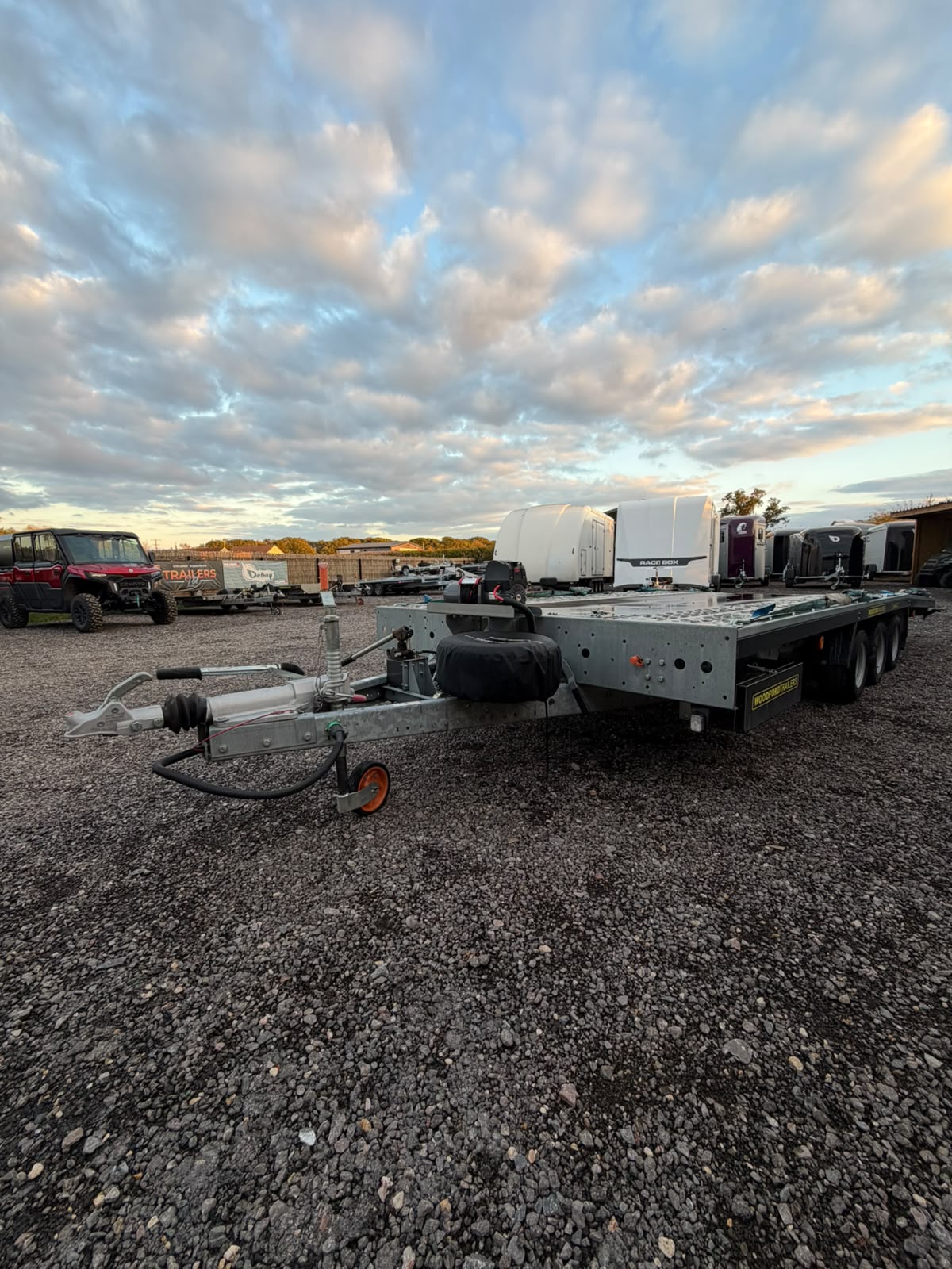 2024 Woodford AC1835003 Auto Cruiser 18' x 7'3" (5500mm x 2220mm) Tri Axle Tilt Winch