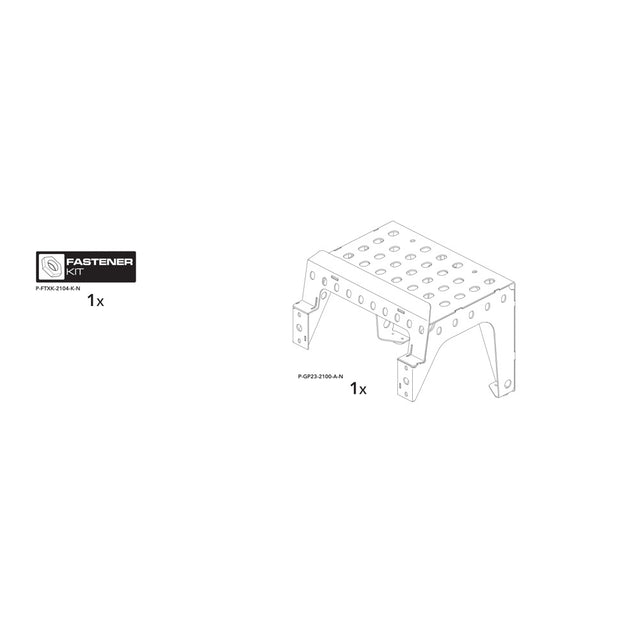 Brian James P-GP23-2100-K-N manufacturer technical illustration; size and specification vary with the selected option