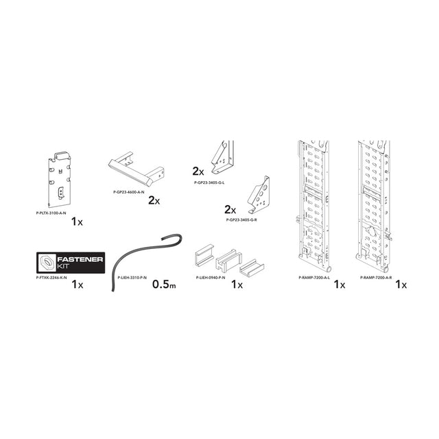 Brian James P-RAMP-7005-K-N manufacturer technical illustration; size and specification vary with the selected option