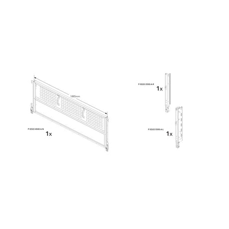 Brian James P-SIXT-6408-K-N manufacturer technical illustration; size and specification vary with the selected option