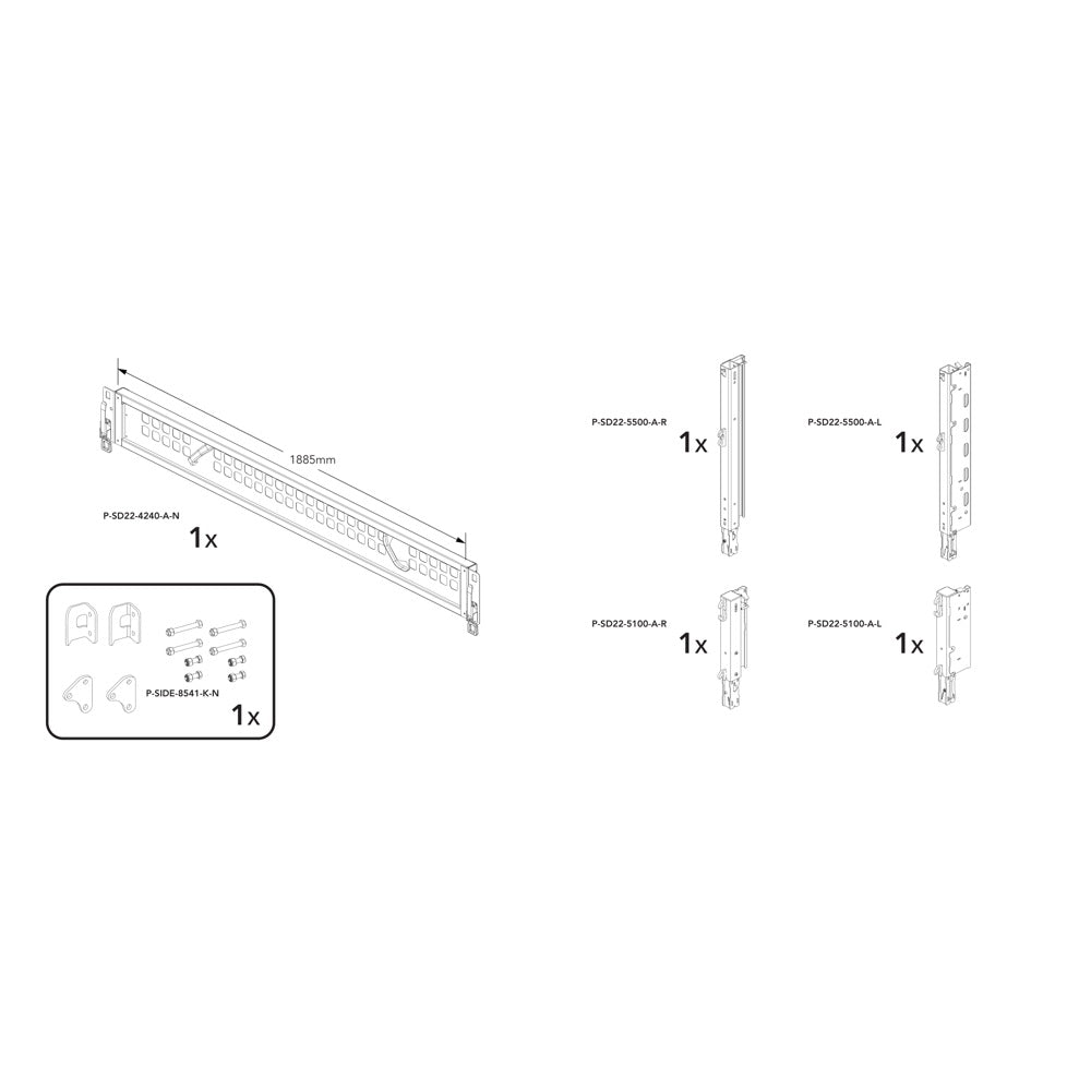Brian James P-SIXT-6416-K-N manufacturer technical illustration; size and specification vary with the selected option