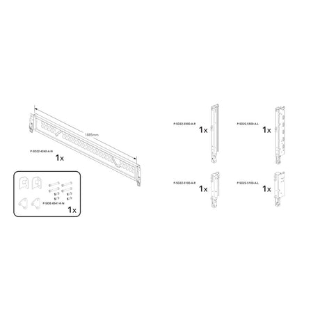 Brian James P-SIXT-6416-K-N manufacturer technical illustration; size and specification vary with the selected option